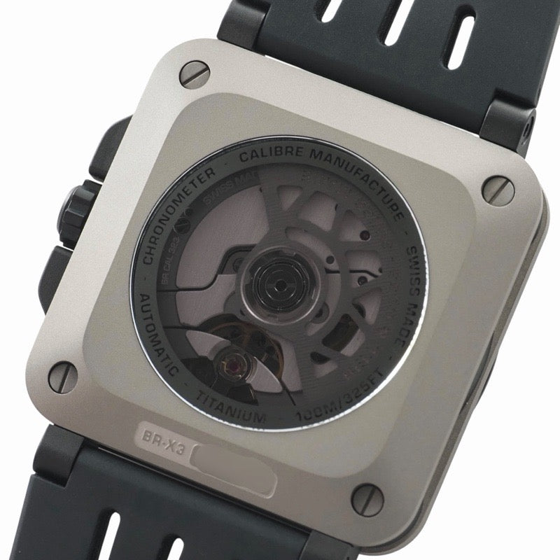 [未使用] Bell & Ross BRX3R-BL-TI/SRB BR-X3 黑色钛金属