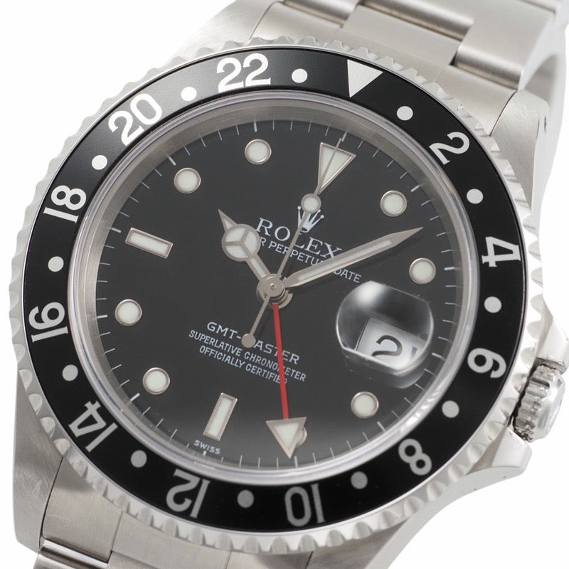 ロレックス 16700 GMTマスター A番 ブラック ステンレス