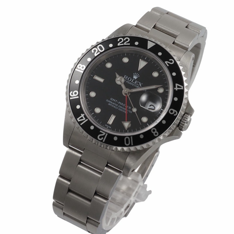 Rolex 16700 GMT-Master A-number Black Stainless Steel