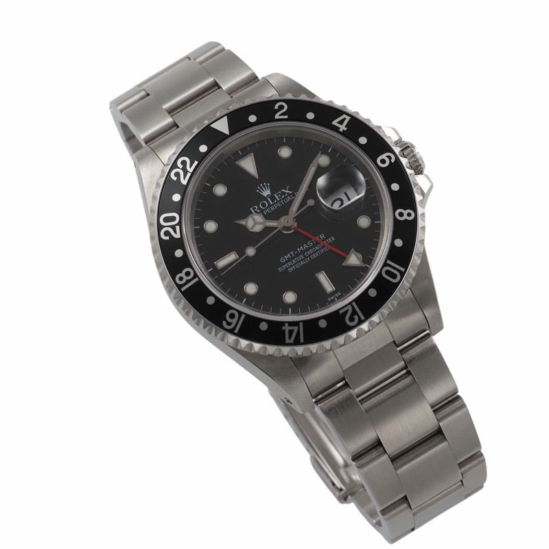 Rolex 16700 GMT-Master A-number Black Stainless Steel