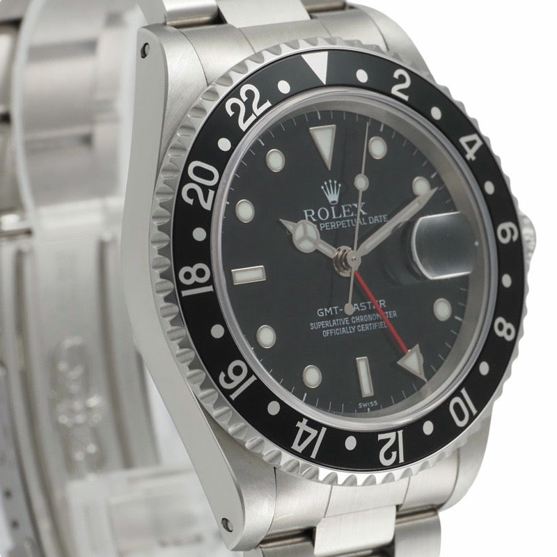Rolex 16700 GMT-Master A-number Black Stainless Steel
