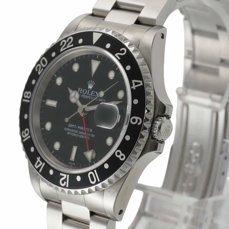 Rolex 16700 GMT-Master A-number Black Stainless Steel