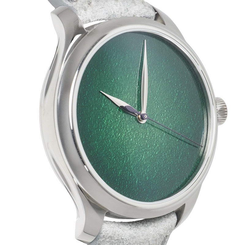 H. Moser 1200-1233 Endeavour Center Seconds Concept Lime Green Stainless Steel