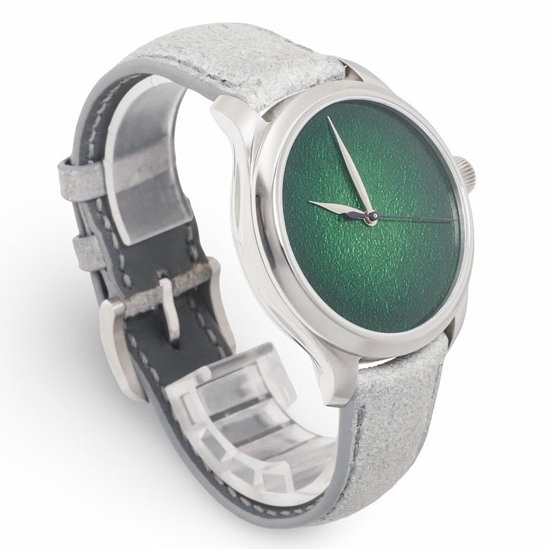 H. Moser 1200-1233 Endeavour Center Seconds Concept Lime Green Stainless Steel