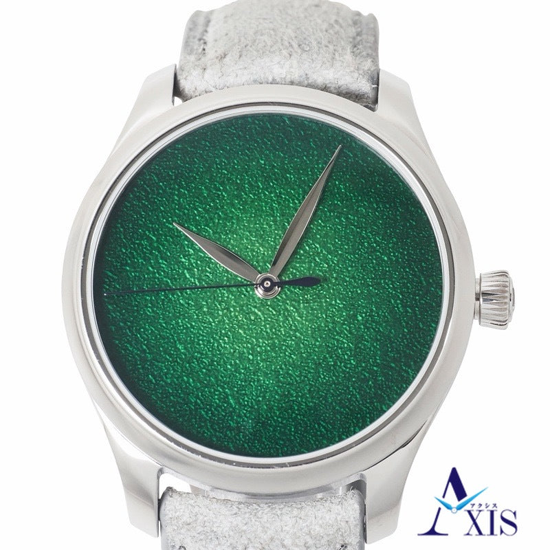 H. Moser 1200-1233 Endeavour Center Seconds Concept Lime Green Stainless Steel