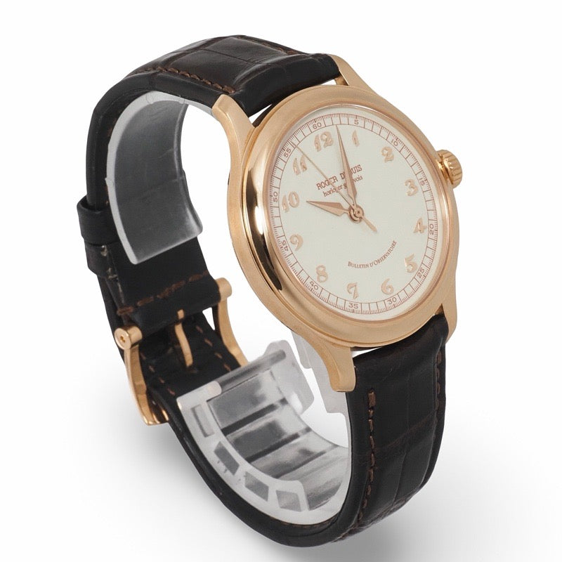 Roger Dubuis H37 57 5/C5.4 Homage Limited Edition of 28 Ivory (Porcelain) Pink Gold