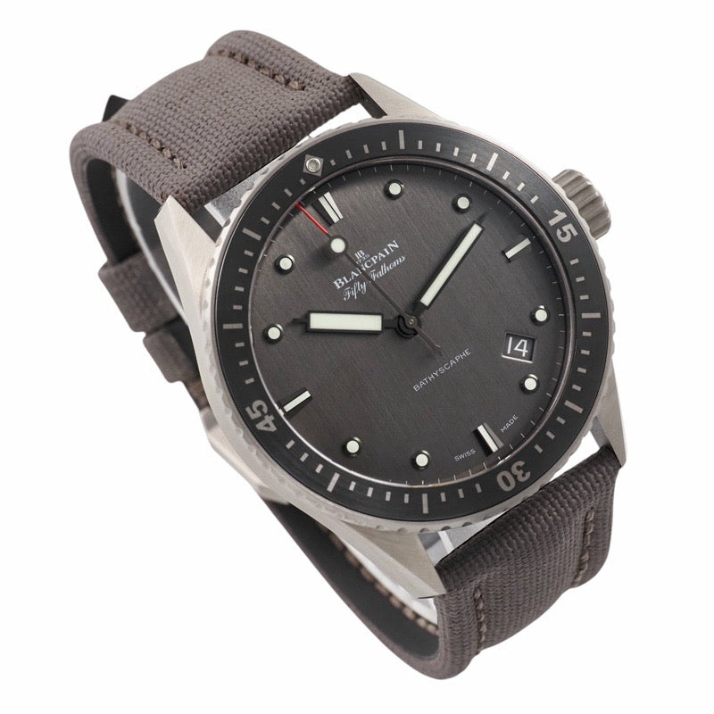 ブランパン 5000-1210-G52A フィフティファゾムス　バチスカーフ グレー チタン