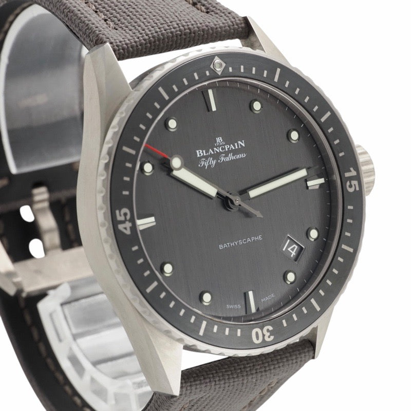 ブランパン 5000-1210-G52A フィフティファゾムス　バチスカーフ グレー チタン