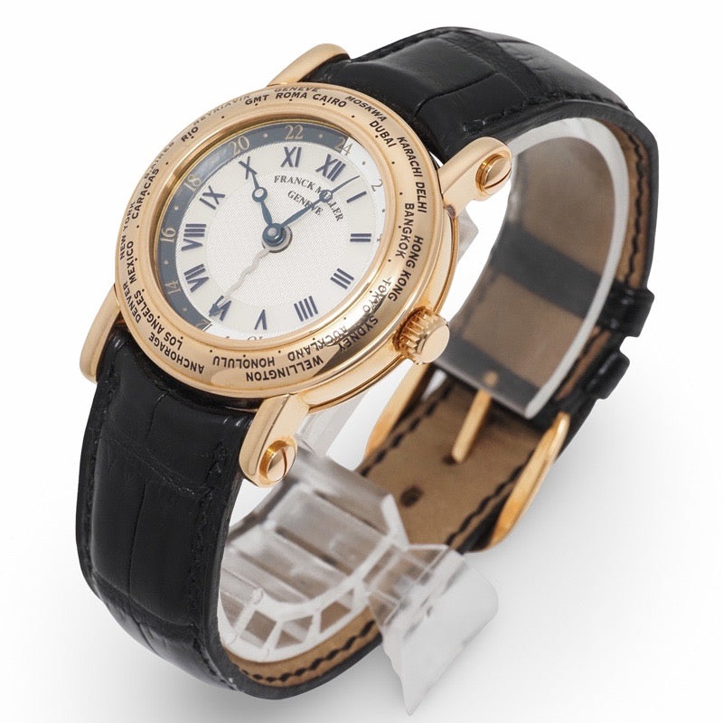 Franck Muller 2800HM32 Worldtimer Small White Pink Gold