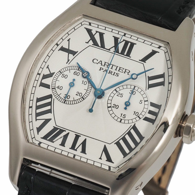 カルティエ W1546551 / 2762 トーチュ　ワンプッシュクロノ / モノプッシャークロノ CPCP シルバー ホワイトゴールド