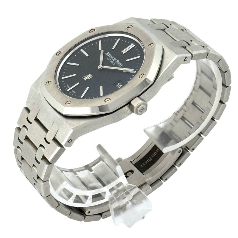 Audemars Piguet 15202ST.OO.1240ST.01 Royal Oak Extra-Thin with Warranty 2015 Blue Stainless Steel