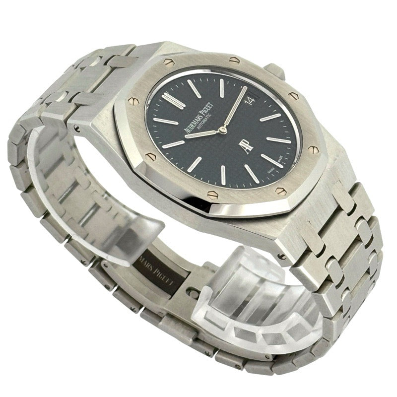 Audemars Piguet 15202ST.OO.1240ST.01 Royal Oak Extra-Thin with Warranty 2015 Blue Stainless Steel