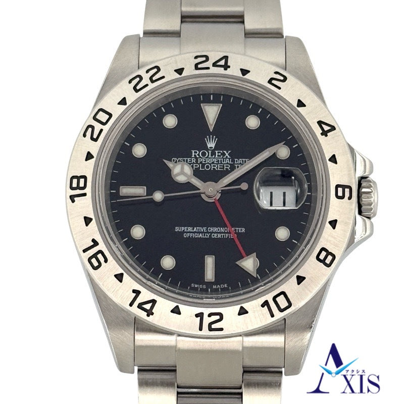 Rolex 16570 Explorer II Black Stainless Steel