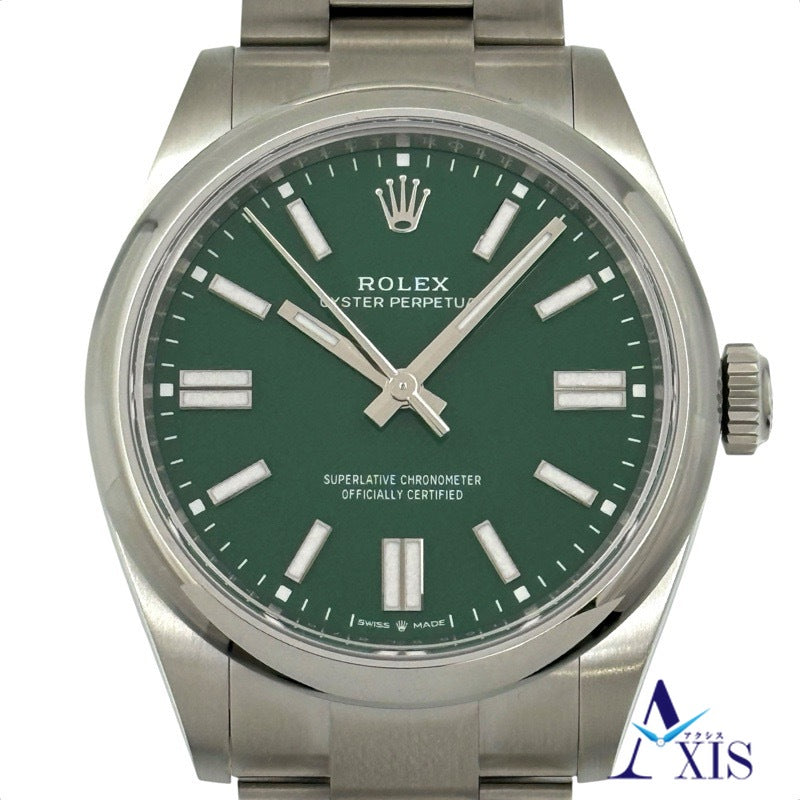 [Unused] Rolex 134300 Oyster Perpetual Warranty July 2025 Green Stainless Steel