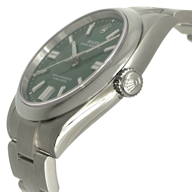 [Unused] Rolex 134300 Oyster Perpetual Warranty July 2025 Green Stainless Steel