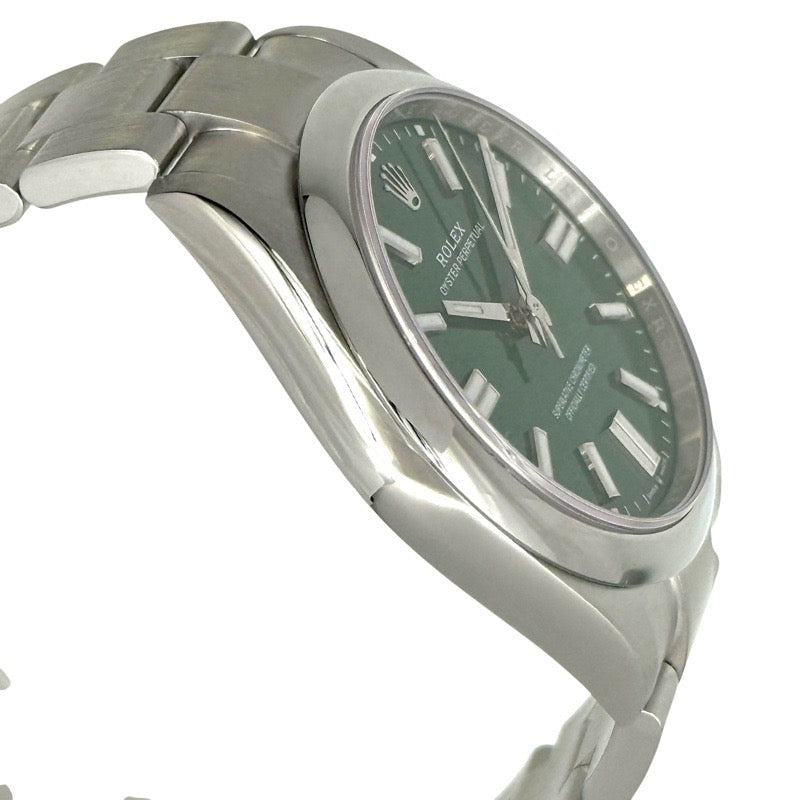 [Unused] Rolex 134300 Oyster Perpetual Warranty July 2025 Green Stainless Steel
