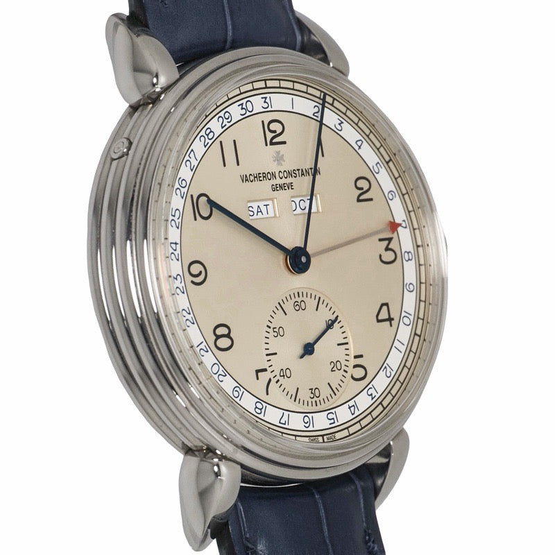 江诗丹顿 3110V-000A-B426 Historiques 三重日历 1942 象牙色不锈钢