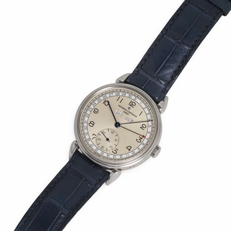 江诗丹顿 3110V-000A-B426 Historiques 三重日历 1942 象牙色不锈钢