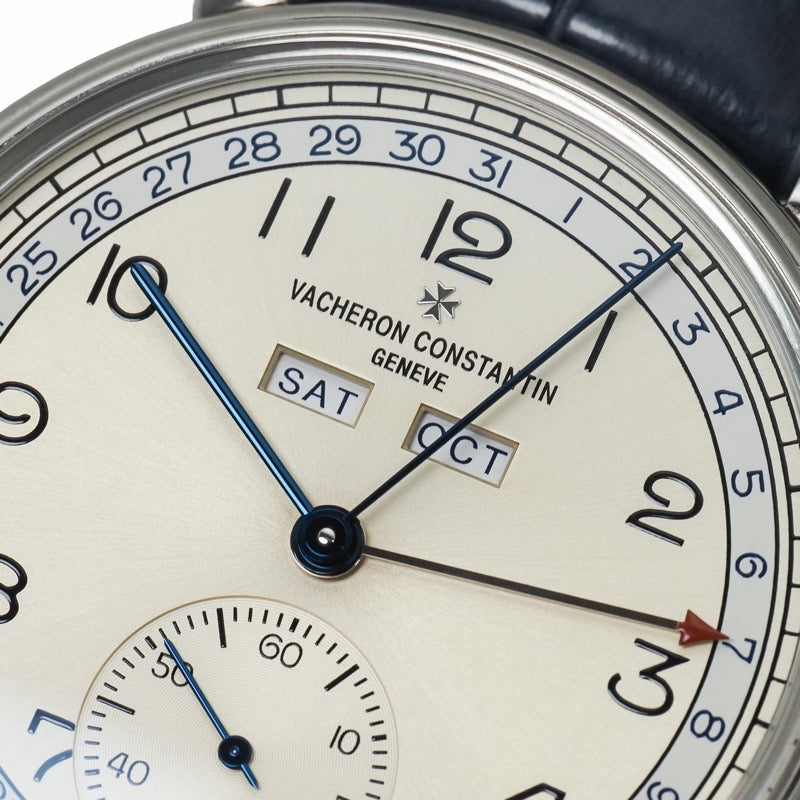 江诗丹顿 3110V-000A-B426 Historiques 三重日历 1942 象牙色不锈钢