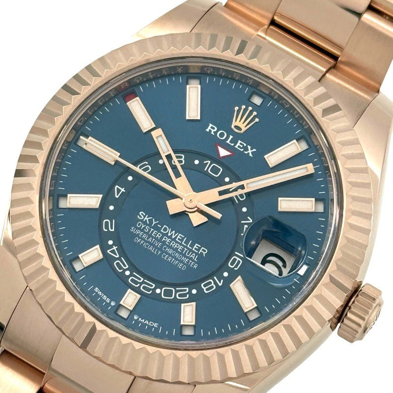 Rolex 336935 Sky-Dweller Warranty 2023 Blue Green Rose Gold