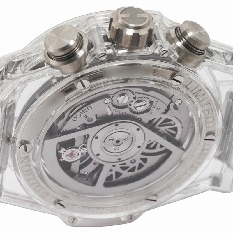 ウブロ 411.JX.4802.RT ビッグバン ウニコ 世界限定500本 スケルトン サファイア