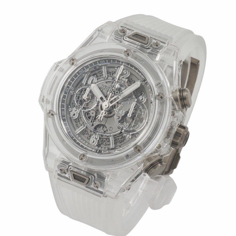 ウブロ 411.JX.4802.RT ビッグバン ウニコ 世界限定500本 スケルトン サファイア