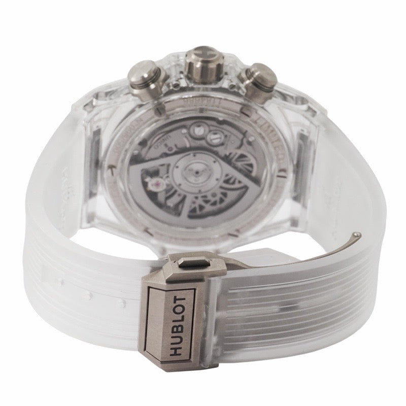 ウブロ 411.JX.4802.RT ビッグバン ウニコ 世界限定500本 スケルトン サファイア