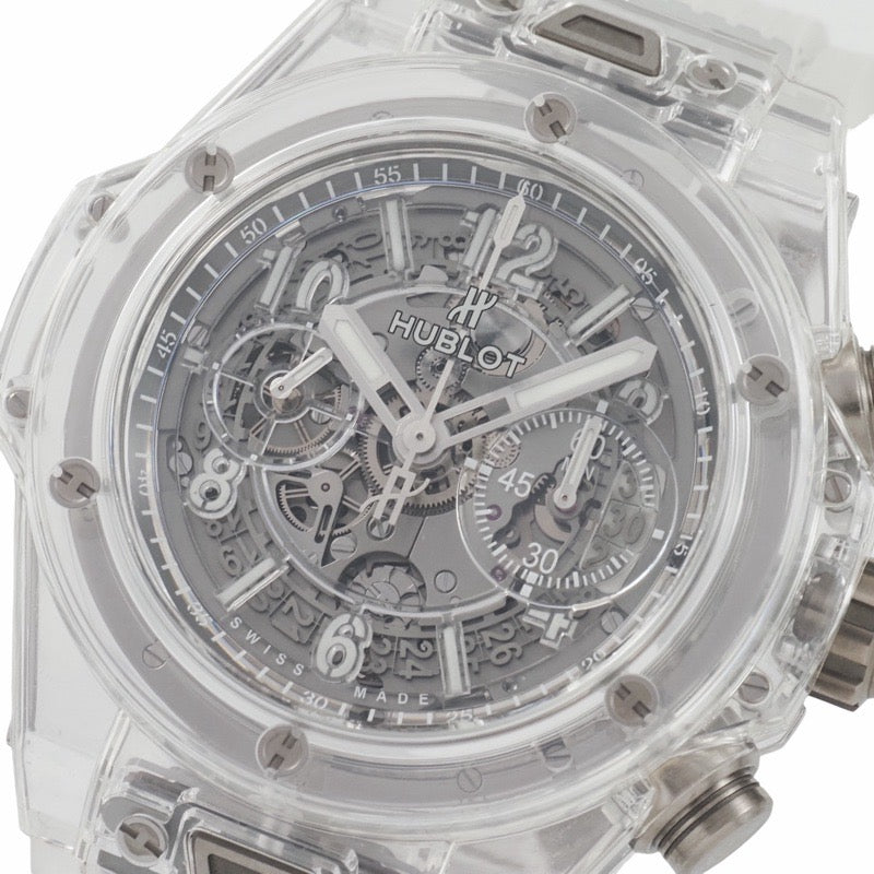 ウブロ 411.JX.4802.RT ビッグバン ウニコ 世界限定500本 スケルトン サファイア