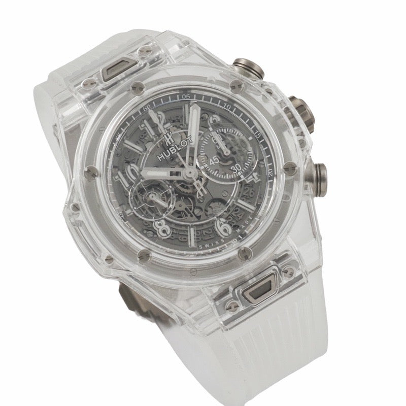 ウブロ 411.JX.4802.RT ビッグバン ウニコ 世界限定500本 スケルトン サファイア