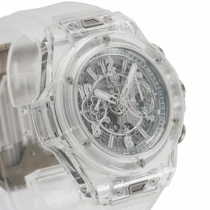 ウブロ 411.JX.4802.RT ビッグバン ウニコ 世界限定500本 スケルトン サファイア