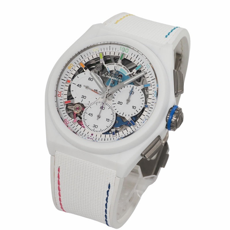 ゼニス 49.9014.9004/01.R953 デファイ21 クロマ II 世界限定500本 スケルトン / ホワイト セラミック