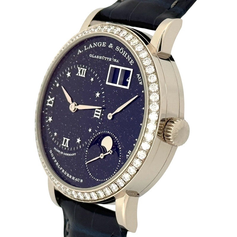 A. Lange &amp; Söhne 182.886 Little Lange 1 Moon Phase Aventurine White Gold