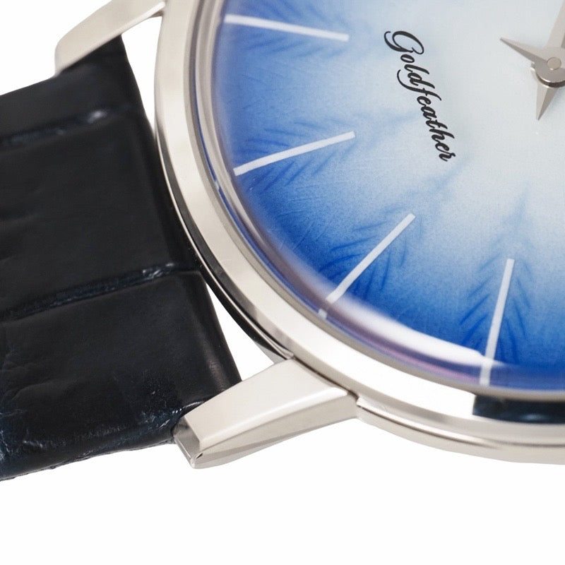 Seiko Credor GCBY991 Gold Feather UTD Imari Nabeshima porcelain dial, limited edition of 60 pieces, blue.