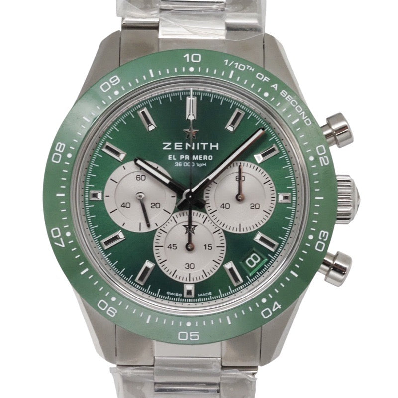 [Unused] Zenith 03.3108.3600/57.M3100 Chronomaster Sport Yoshida Special, Limited Edition of 244 pieces, Green Stainless Steel