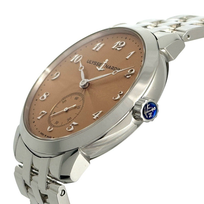[Limited to 25 pieces] Ulysse Nardin 3203-136LE-7A-THG/1A Classico Hourglass 25th Anniversary Model Salmon Stainless Steel
