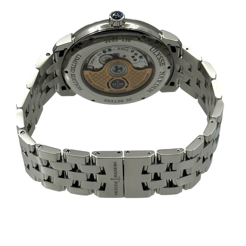 <span class="sale-title">SALE</span> [Limited to 25 pieces] Ulysse Nardin 3203-136LE-7A-THG/1A Classico Hourglass 25th Anniversary Model Salmon Stainless Steel