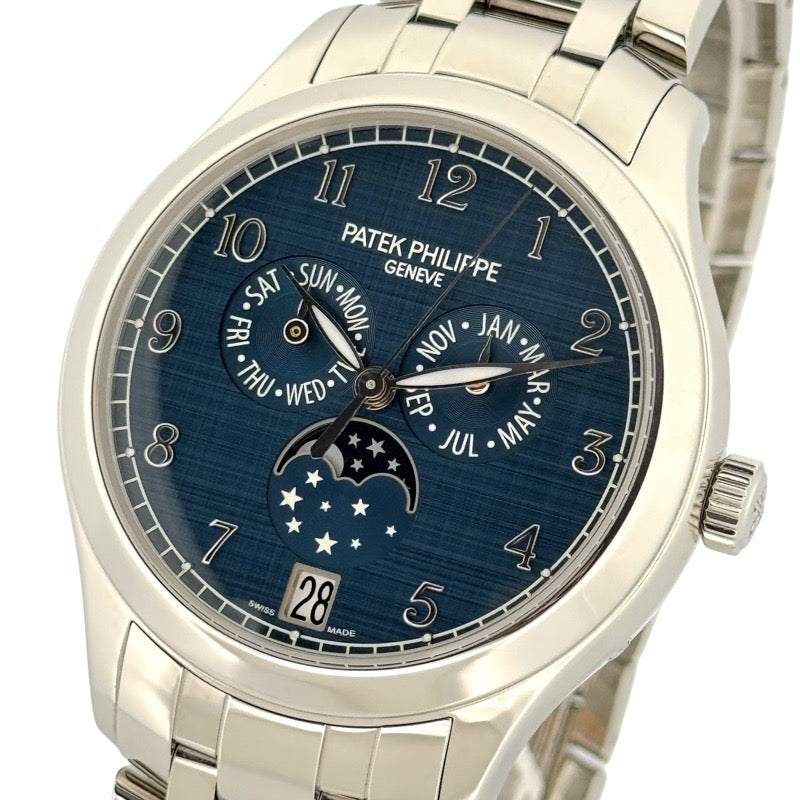 Patek Philippe 4947/1A-001 Annual Calendar Moon Phase Blue Stainless Steel