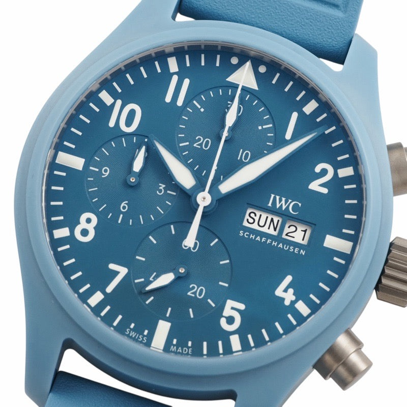 IWC IW389409 Pilot's Watch Chronograph 41 Top Gun Miramar Light Blue Ceramic