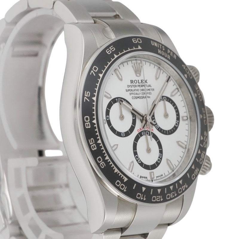 Rolex 126500LN Daytona Warranty 2024 White Stainless Steel