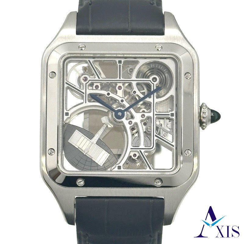 カルティエ WHSA0032 CARTIER 腕時計 サントス デュモン スケルトン ボーイズ