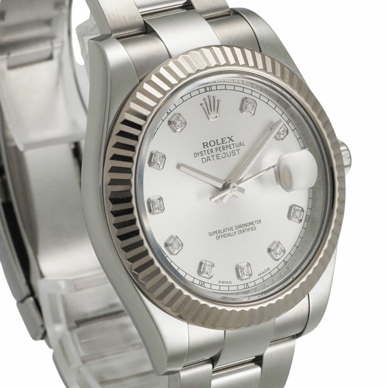 Rolex 116334G Datejust Silver Stainless Steel