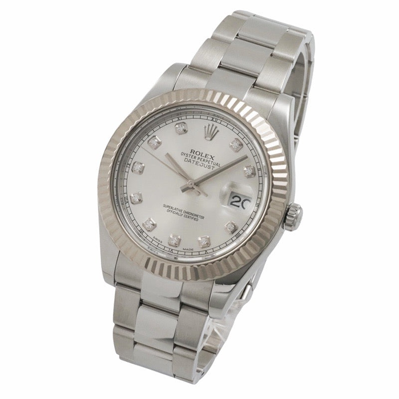 Rolex 116334G Datejust Silver Stainless Steel