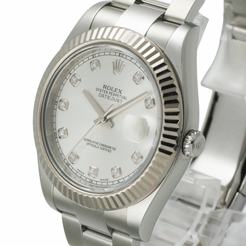 Rolex 116334G Datejust Silver Stainless Steel