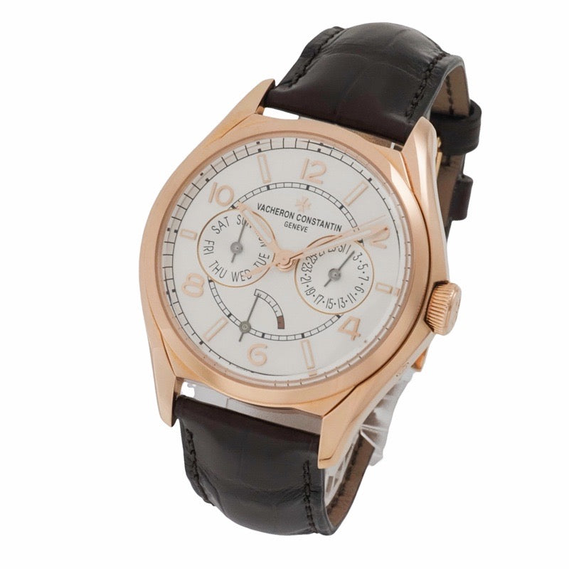 Vacheron Constantin 4400E/000R/B436 Fiftysix Day Date Silver and Pink Gold