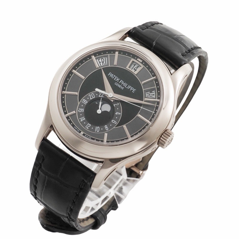 パテックフィリップ 5205G-010 アニュアルカレンダー ブラック / グレー ホワイトゴールド