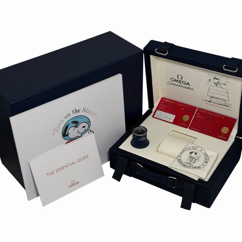 [Unused] Omega 310.32.42.50.02.001 Warranty 2026 Speedmaster 50th Anniversary Model Snoopy Award Silver Stainless Steel