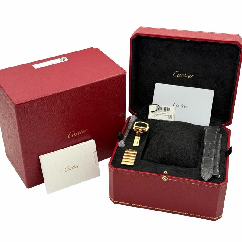 Cartier WGSA0031 Santos de Cartier MM Silver Pink Gold