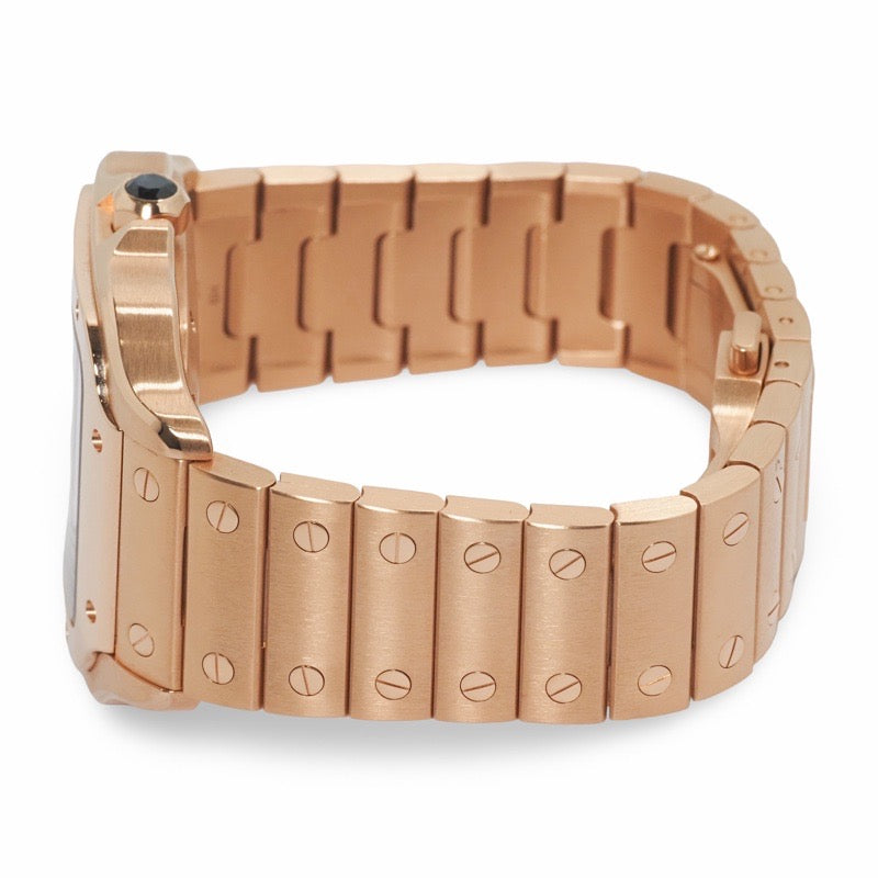 Cartier WGSA0031 Santos de Cartier MM Silver Pink Gold