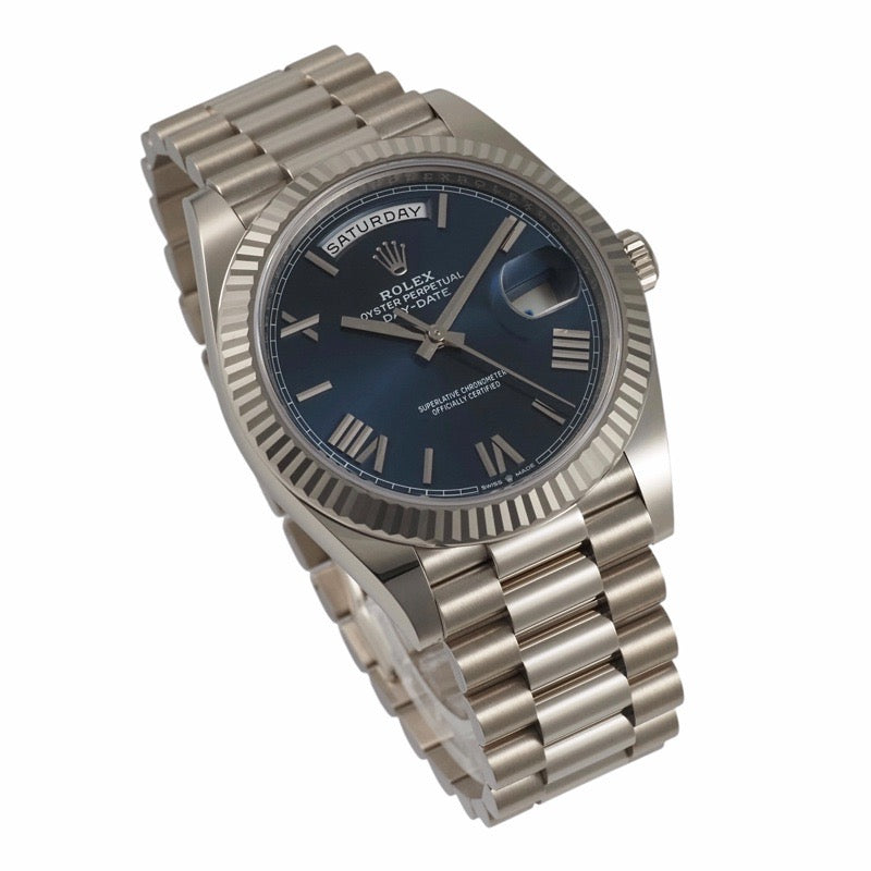 Rolex 228239 Day-Date 40 Blue White Gold