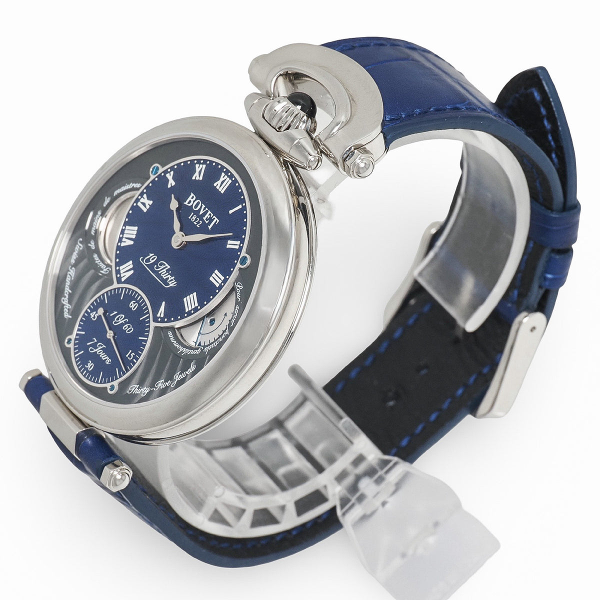 Bovet NTS0058 19Thirty Limited Edition of 60 Pieces Worldwide Blue Stainless Steel